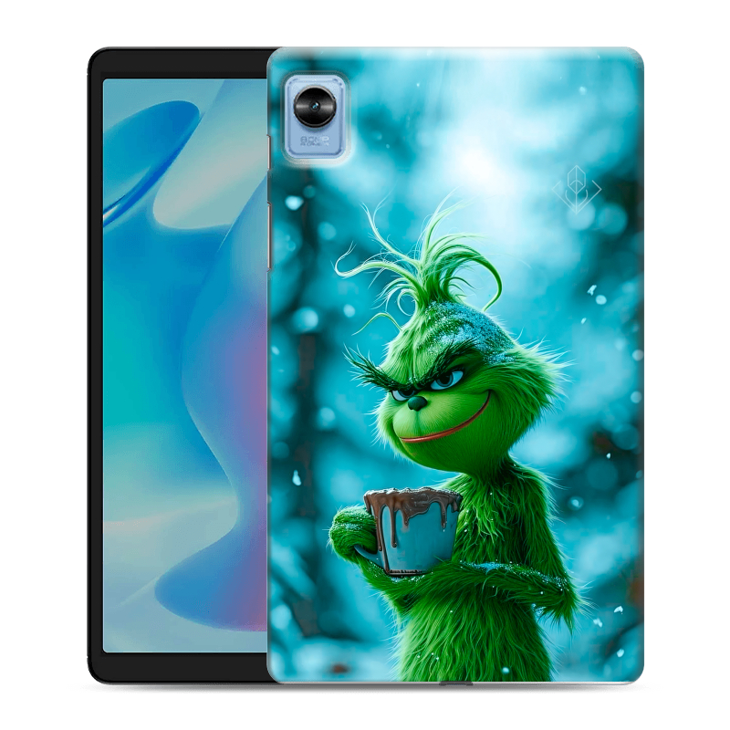 Силиконовый чехол на Realme Pad Mini с принтом Новый год гринч Силиконовый чехол на Realme Pad Mini с принтом Новый год гринч