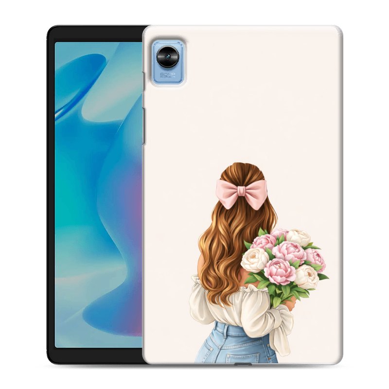 Силиконовый чехол на Realme Pad Mini с принтом женский Силиконовый чехол на Realme Pad Mini с принтом женский