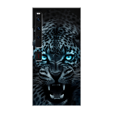 Пластиковый чехол на Huawei Mate Xs 2 с принтом Темный леопард