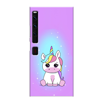 Пластиковый чехол на Huawei Mate Xs 2 с принтом Единорог