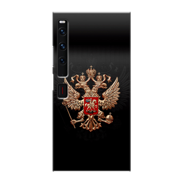 Пластиковый чехол на Huawei Mate Xs 2 с принтом Герб России