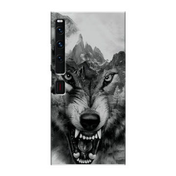 Пластиковый чехол на Huawei Mate Xs 2 с принтом Волк