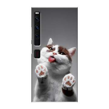 Пластиковый чехол на Huawei Mate Xs 2 с принтом Коты