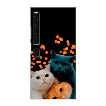 Пластиковый чехол на Huawei Mate Xs 2 с принтом Кошки