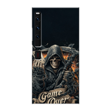 Пластиковый чехол на Huawei Mate Xs 2 с принтом Скелет карты