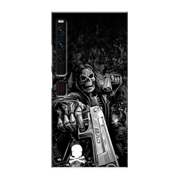 Пластиковый чехол на Huawei Mate Xs 2 с принтом Скелет
