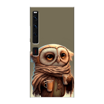 Пластиковый чехол на Huawei Mate Xs 2 с принтом Сова