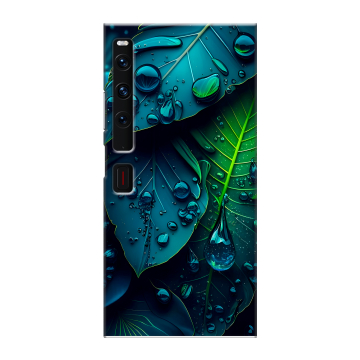 Пластиковый чехол на Huawei Mate Xs 2 с принтом Листья