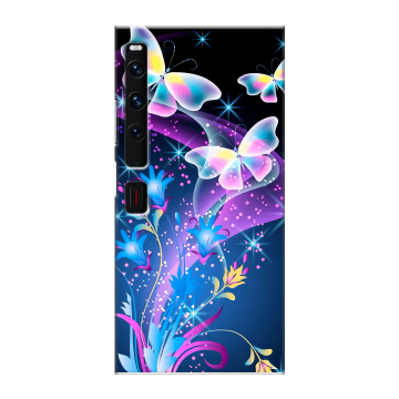 Пластиковый чехол на Huawei Mate Xs 2 с принтом Бабочки