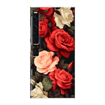 Пластиковый чехол на Huawei Mate Xs 2 с принтом Розы