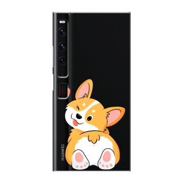 Пластиковый чехол на Huawei Mate Xs 2 с принтом Корги