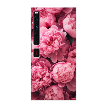 Пластиковый чехол на Huawei Mate Xs 2 с принтом цветы пионы