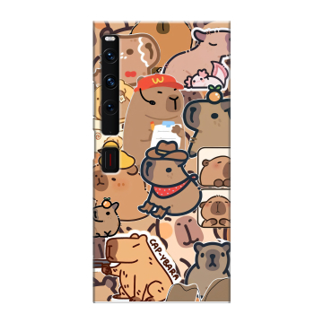 Пластиковый чехол на Huawei Mate Xs 2 с принтом капибара