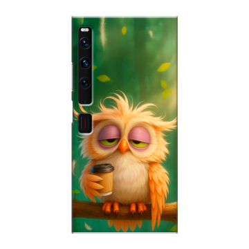 Пластиковый чехол на Huawei Mate Xs 2 с принтом сова