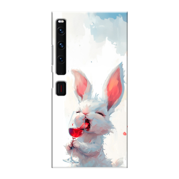 Пластиковый чехол на Huawei Mate Xs 2 с принтом кролик зайчик