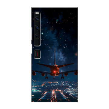 Пластиковый чехол на Huawei Mate Xs 2 с принтом самолет