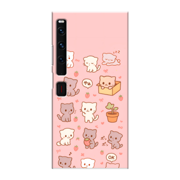 Пластиковый чехол на Huawei Mate Xs 2 с принтом Hello Kitty Хелоу Кити