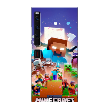 Пластиковый чехол на Huawei Mate Xs 2 с принтом Майнкрафт Minecraft