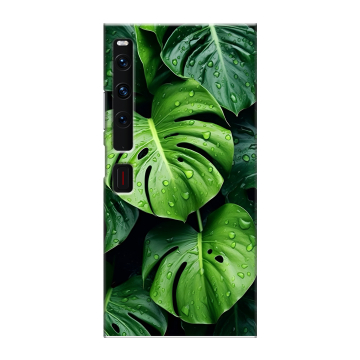Пластиковый чехол на Huawei Mate Xs 2 с принтом Листья