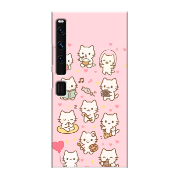 Пластиковый чехол на Huawei Mate Xs 2 с принтом Hello Kitty Хелоу Кити