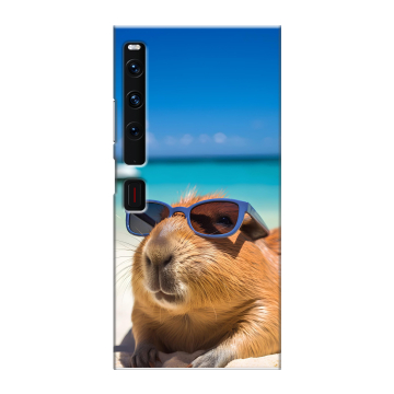 Пластиковый чехол на Huawei Mate Xs 2 с принтом Капибара