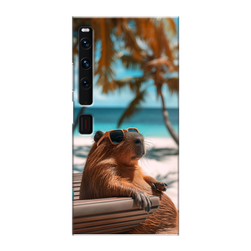 Пластиковый чехол на Huawei Mate Xs 2 с принтом Капибара