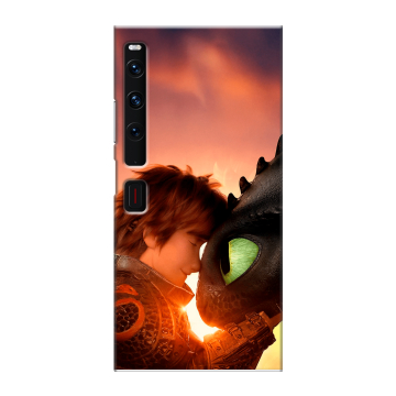 Пластиковый чехол на Huawei Mate Xs 2 с принтом Как приручить дракона