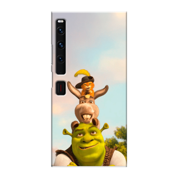 Пластиковый чехол на Huawei Mate Xs 2 с принтом Шрек Shrek