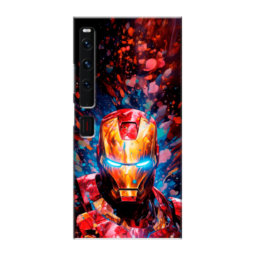 Пластиковый чехол на Huawei Mate Xs 2 с принтом Железный человек Ironman