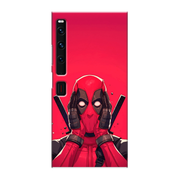 Пластиковый чехол на Huawei Mate Xs 2 с принтом Дедпул Deadpool