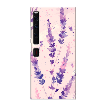 Пластиковый чехол на Huawei Mate Xs 2 с принтом цветы лаванда
