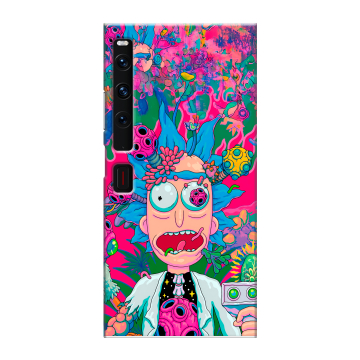 Пластиковый чехол на Huawei Mate Xs 2 с принтом Рик и Морти Rick Morty
