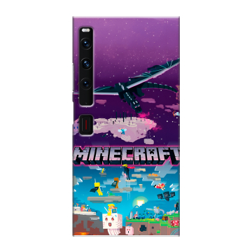 Пластиковый чехол на Huawei Mate Xs 2 с принтом Майнкрафт Minecraft