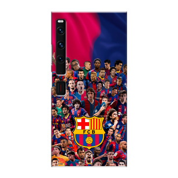 Пластиковый чехол на Huawei Mate Xs 2 с принтом Барселона Barcelona
