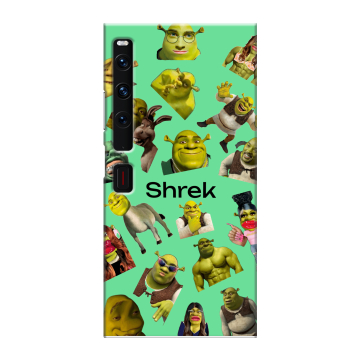 Пластиковый чехол на Huawei Mate Xs 2 с принтом Шрек Shrek