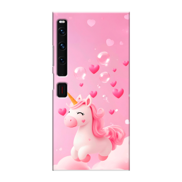 Пластиковый чехол на Huawei Mate Xs 2 с принтом Единорог