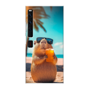 Пластиковый чехол на Huawei Mate Xs 2 с принтом Капибара