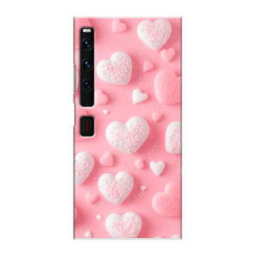 Пластиковый чехол на Huawei Mate Xs 2 с принтом Сердечки