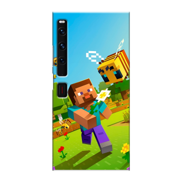 Пластиковый чехол на Huawei Mate Xs 2 с принтом Майнкрафт Minecraft