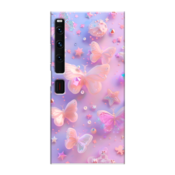 Пластиковый чехол на Huawei Mate Xs 2 с принтом Бабочки