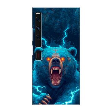 Пластиковый чехол на Huawei Mate Xs 2 с принтом Медведь