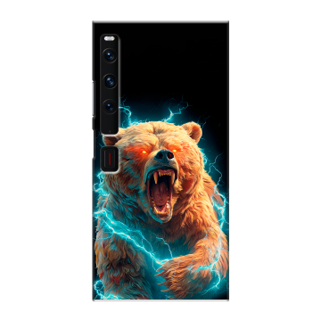 Пластиковый чехол на Huawei Mate Xs 2 с принтом Медведь