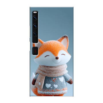 Пластиковый чехол на Huawei Mate Xs 2 с принтом Лиса
