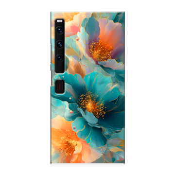 Пластиковый чехол на Huawei Mate Xs 2 с принтом Цветы