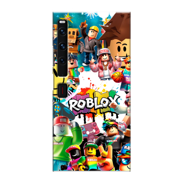 Пластиковый чехол на Huawei Mate Xs 2 с принтом Roblox Роблокс