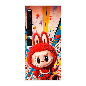 Пластиковый чехол на Huawei Mate Xs 2 с принтом Labubu Лабубу