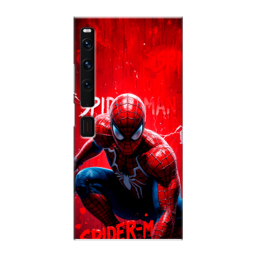 Пластиковый чехол на Huawei Mate Xs 2 с принтом Spiderman Человек паук