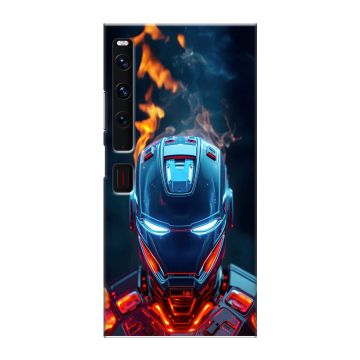 Пластиковый чехол на Huawei Mate Xs 2 с принтом IronMan Железный человек