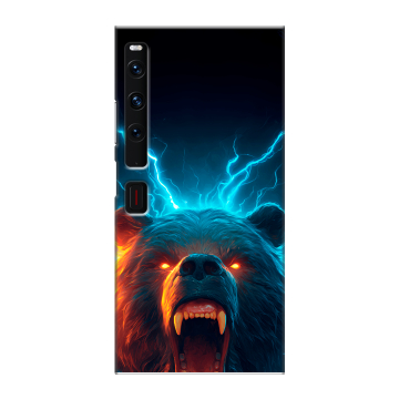 Пластиковый чехол на Huawei Mate Xs 2 с принтом Медведь