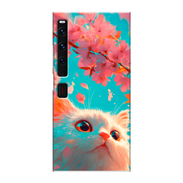 Пластиковый чехол на Huawei Mate Xs 2 с принтом Красивый кот